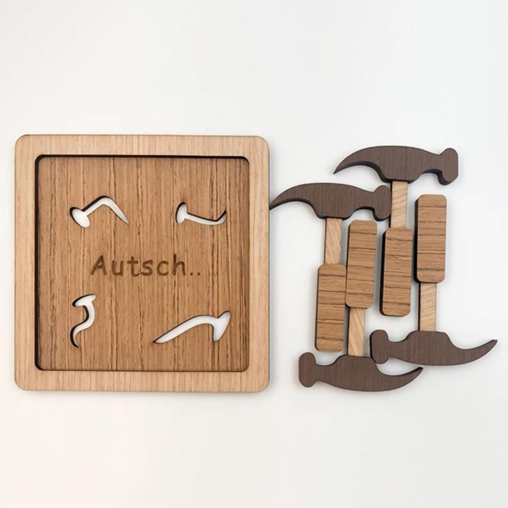 Kids Education Allowance - Teens Puzzle Board Educational Wooden Hammer