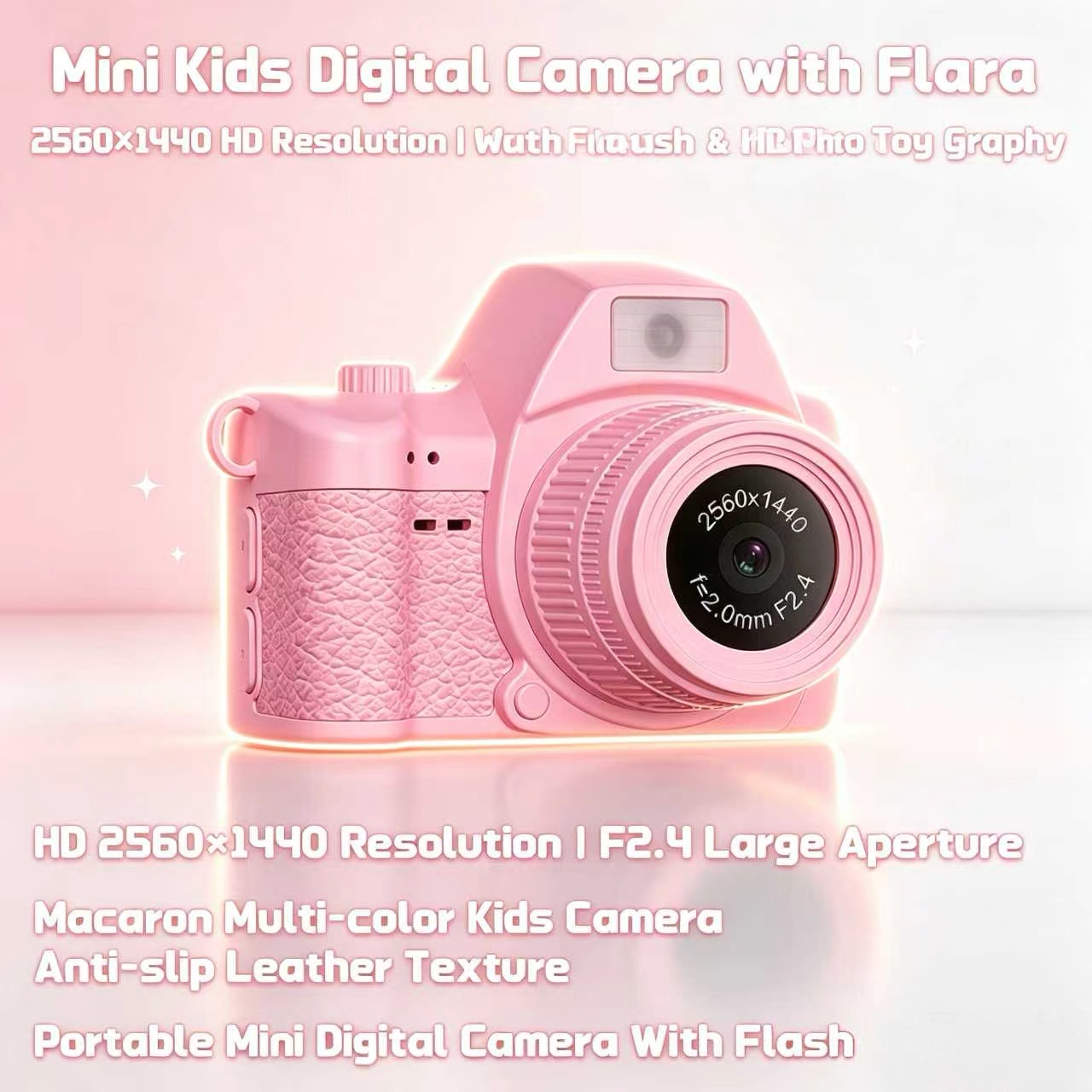 Kids Education News - Macaron Kids Digital Camera With Flash