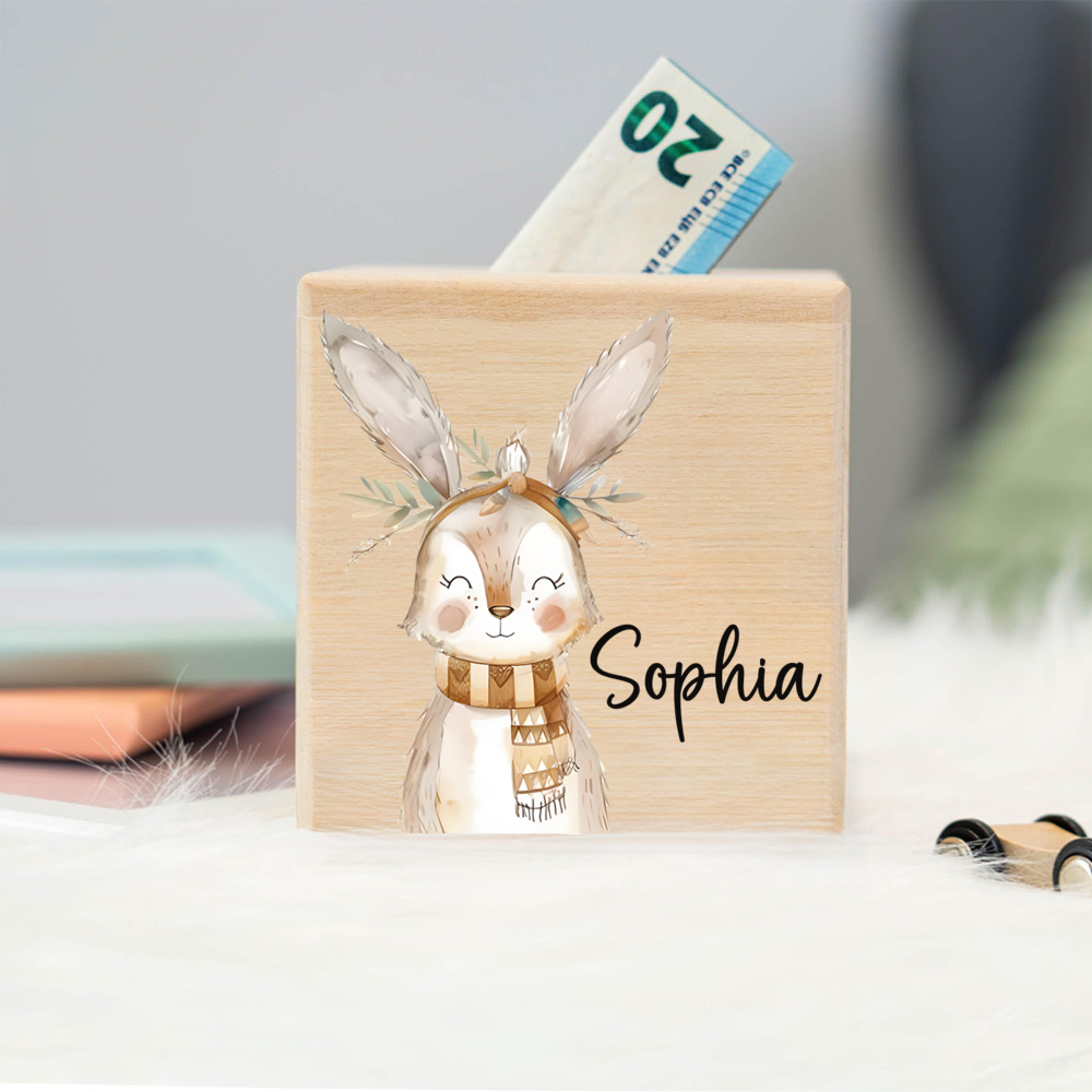 Personalised Piggy Bank Elepha - Kids Education Money 评论和价格