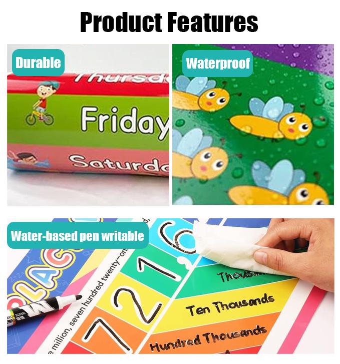 16 PCS Educational Posters for - Kids Education Charts 评论和价格