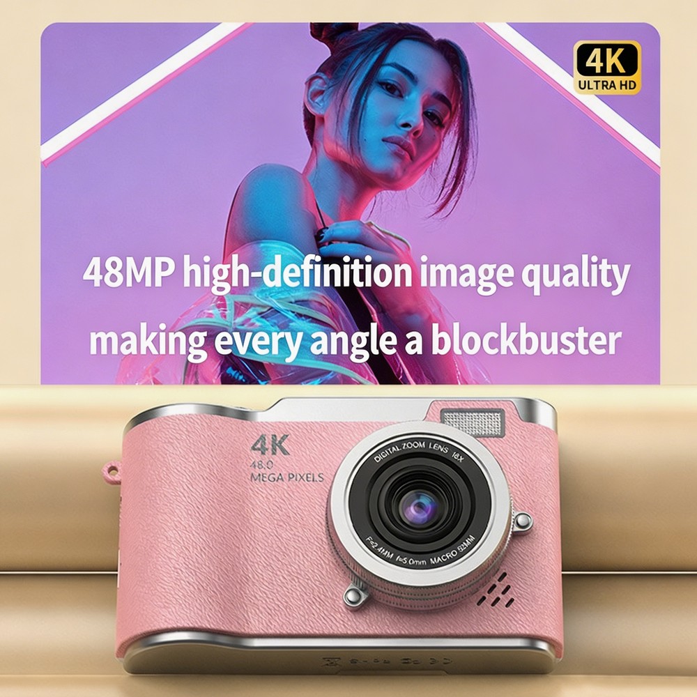 Portable 4K CCD Digital Camera - Kids Education News 评论和价格
