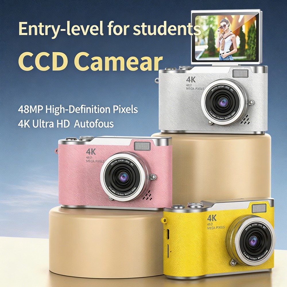 Portable 4K CCD Digital Camera - Kids Education News 评论和价格