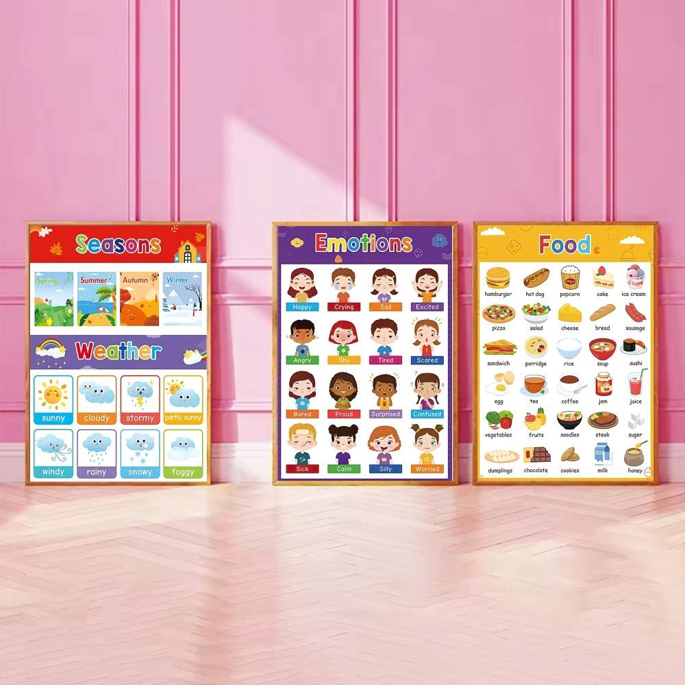 Colorful Toddler Educational C - Kids Education Charts 评论和价格