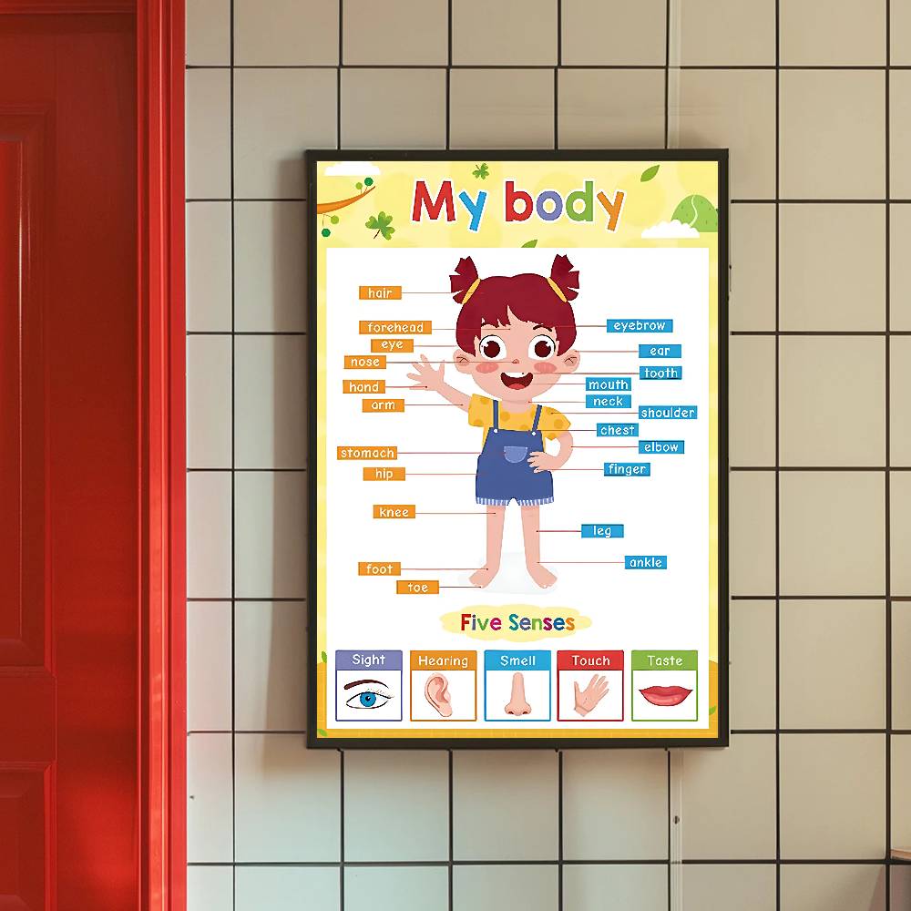Colorful Toddler Educational C - Kids Education Charts 评论和价格