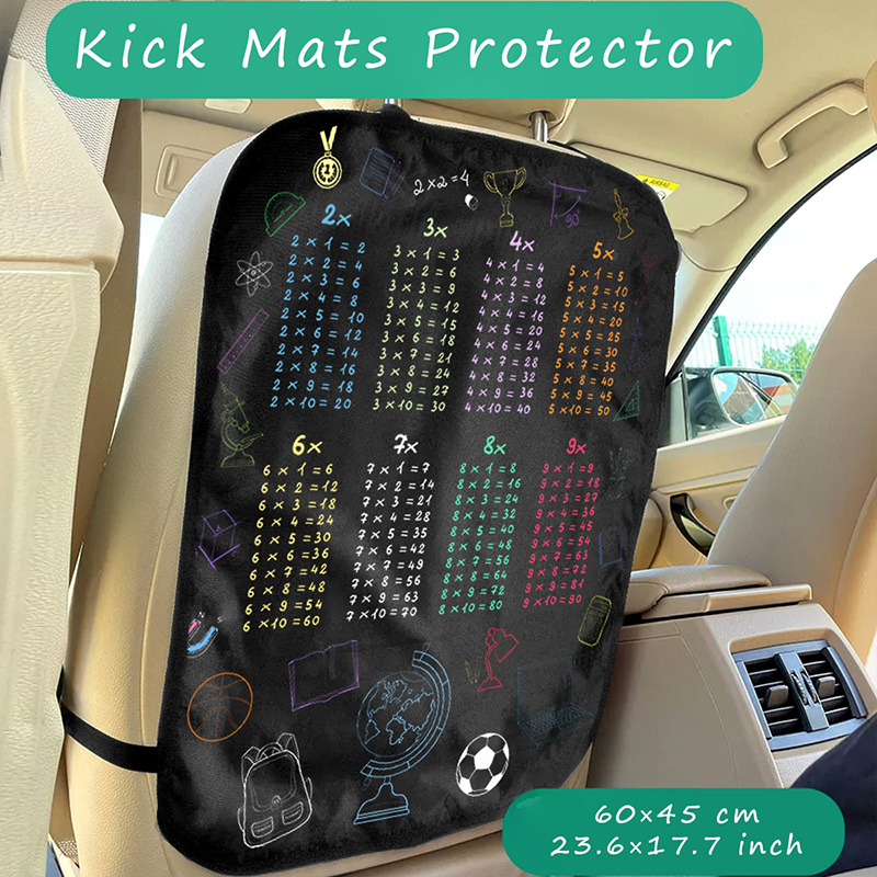 1pc Waterproof Car Seat Cover  - Multiplication Table Mat 评论和价格