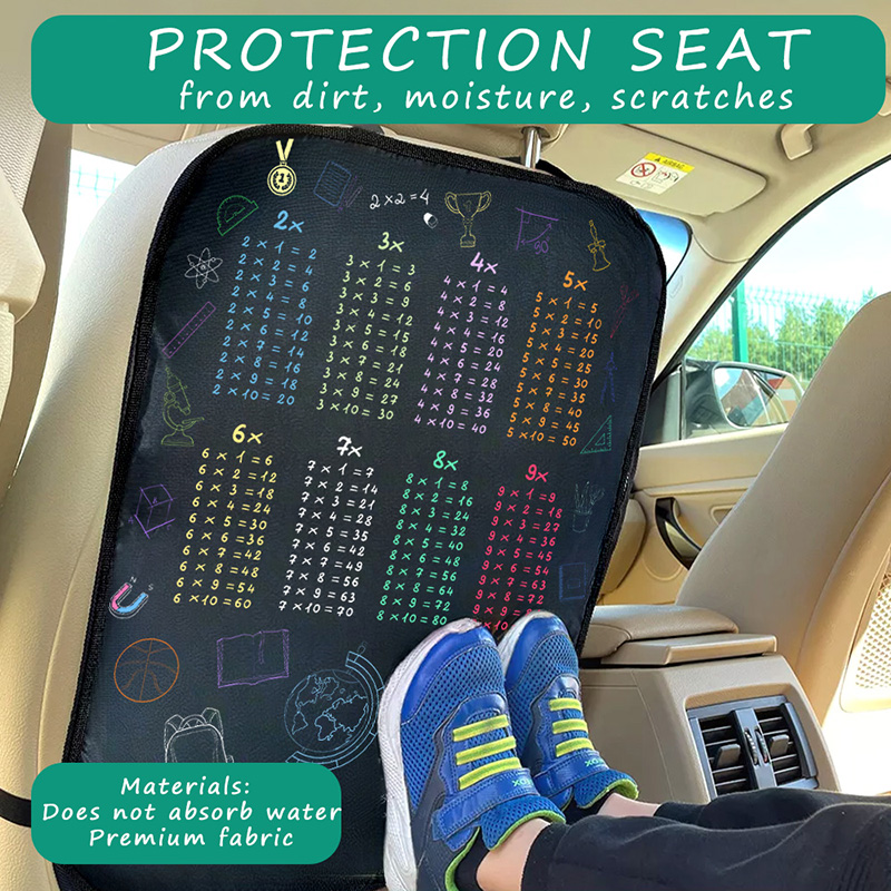 1pc Waterproof Car Seat Cover  - Multiplication Table Mat 评论和价格