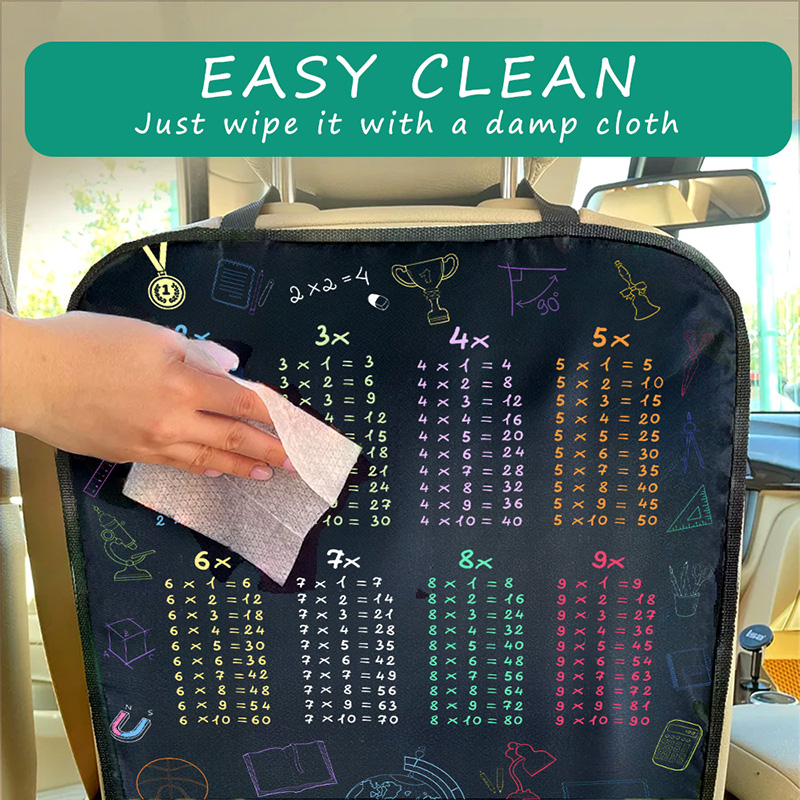 1pc Waterproof Car Seat Cover  - Multiplication Table Mat 评论和价格