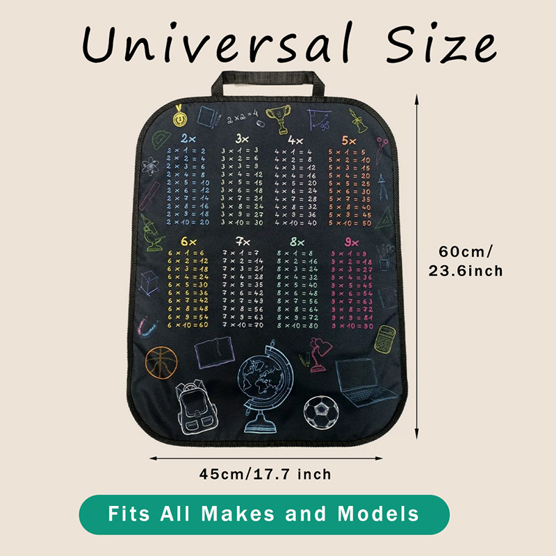 1pc Waterproof Car Seat Cover  - Multiplication Table Mat 评论和价格