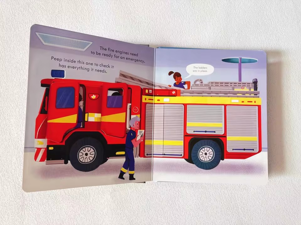Usborne Peep Inside How A Fire - English Kids Education 评论和价格