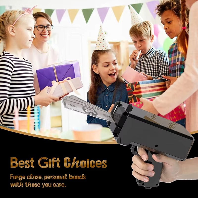 Shoot Money Gun Toy Funny Part - Kids Education Money 评论和价格
