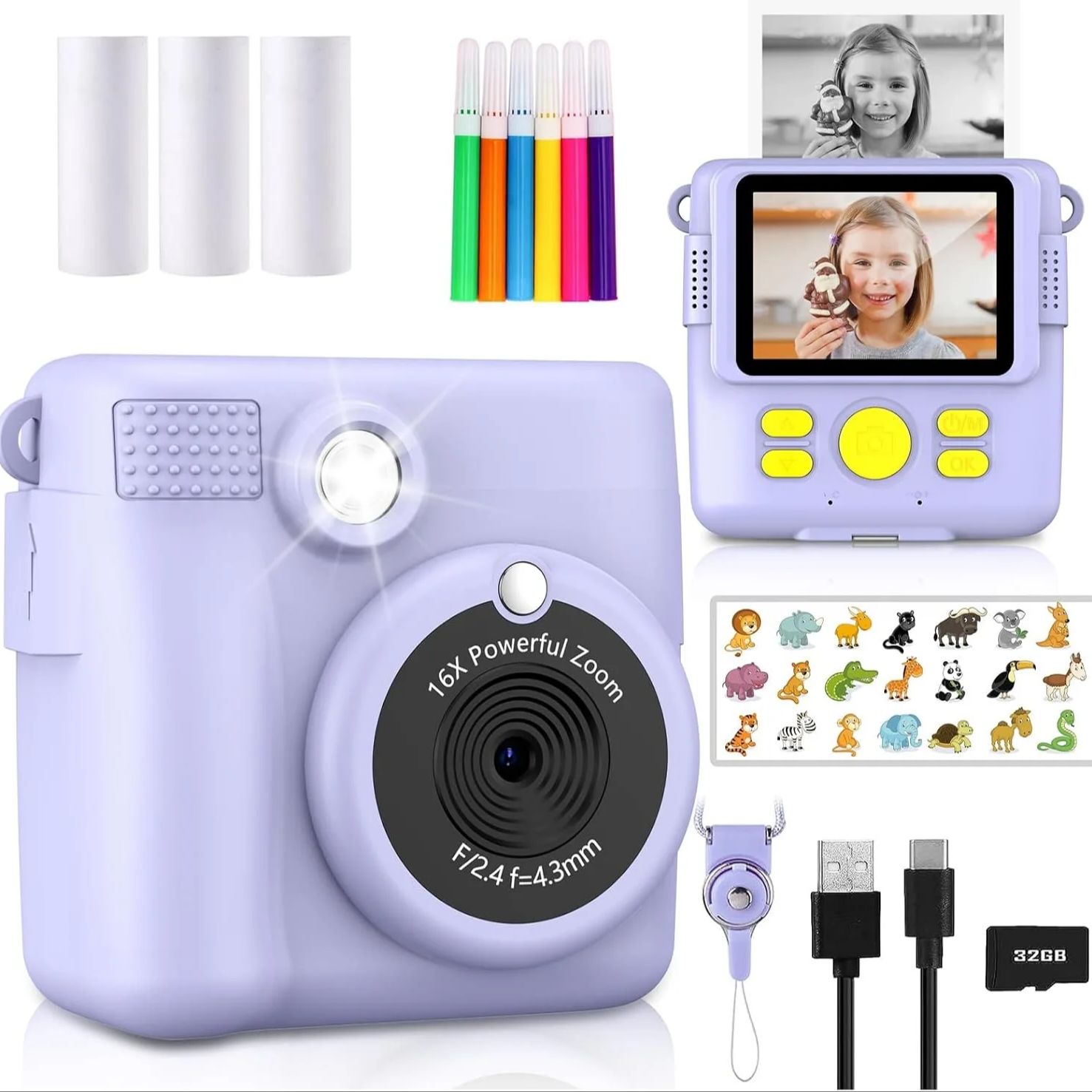 InstantPrint Camera for Kids C - Kids Education News 评论和价格
