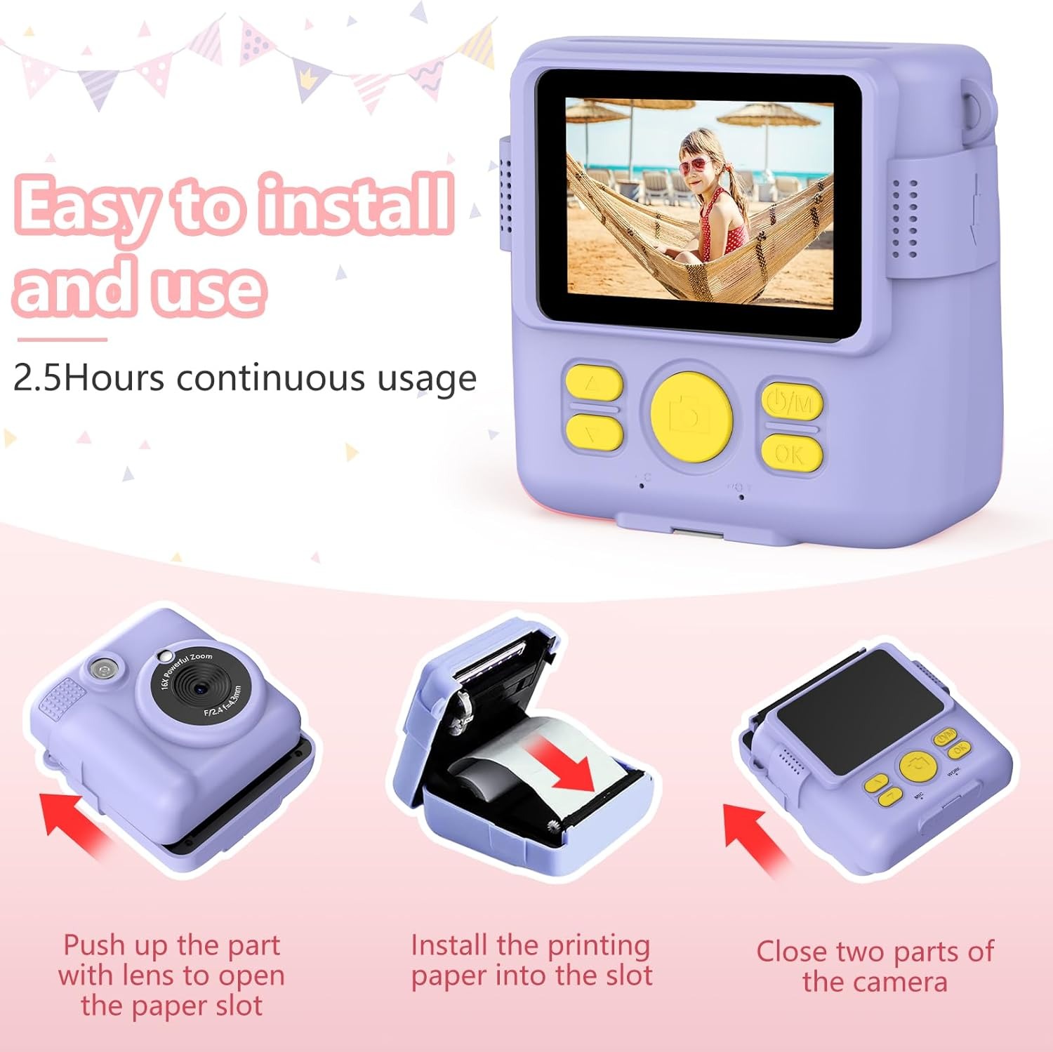 InstantPrint Camera for Kids C - Kids Education News 评论和价格