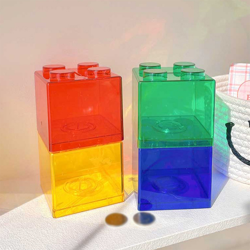 Blocks Shape Coin Box Kids Mon - Kids Education Money 评论和价格