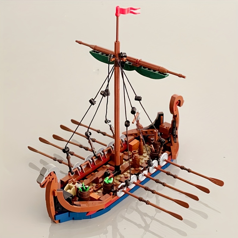 MOC Medieval Vikinged Ship 463 - Kids Education Allowance 评论和价格