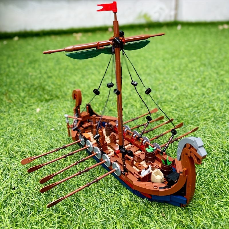 MOC Medieval Vikinged Ship 463 - Kids Education Allowance 评论和价格