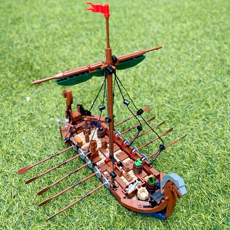 MOC Medieval Vikinged Ship 463 - Kids Education Allowance 评论和价格