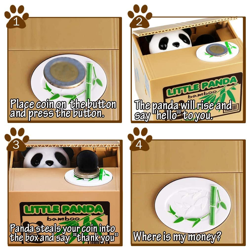 Cat Panda Stealing Coin Money  - Kids Education Money 评论和价格