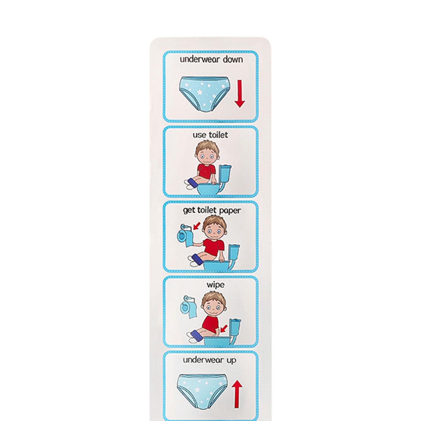Kids Potty Chart Visual Schedu - Kids Education Charts 评论和价格