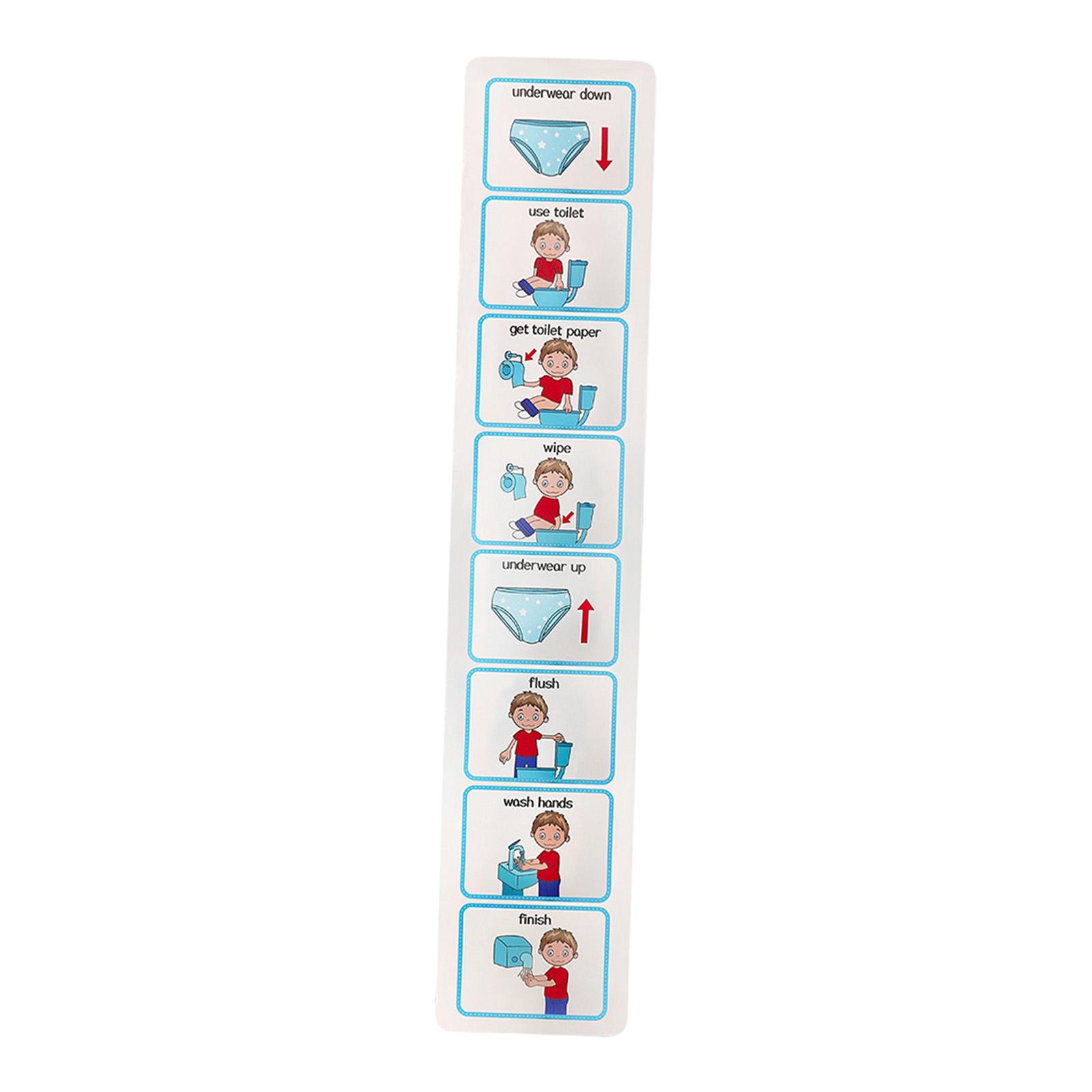Kids Potty Chart Visual Schedu - Kids Education Charts 评论和价格