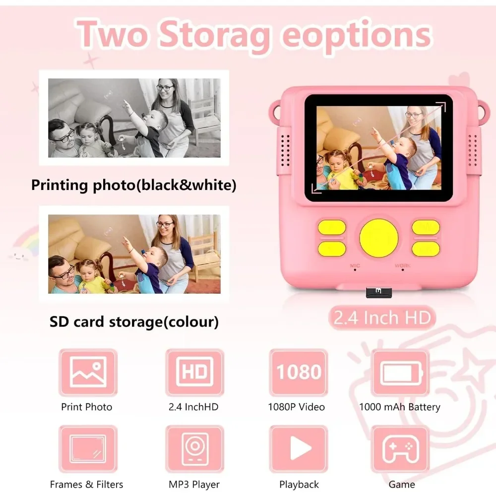 Instant Print Camera for Kids, - Kids Education News 评论和价格