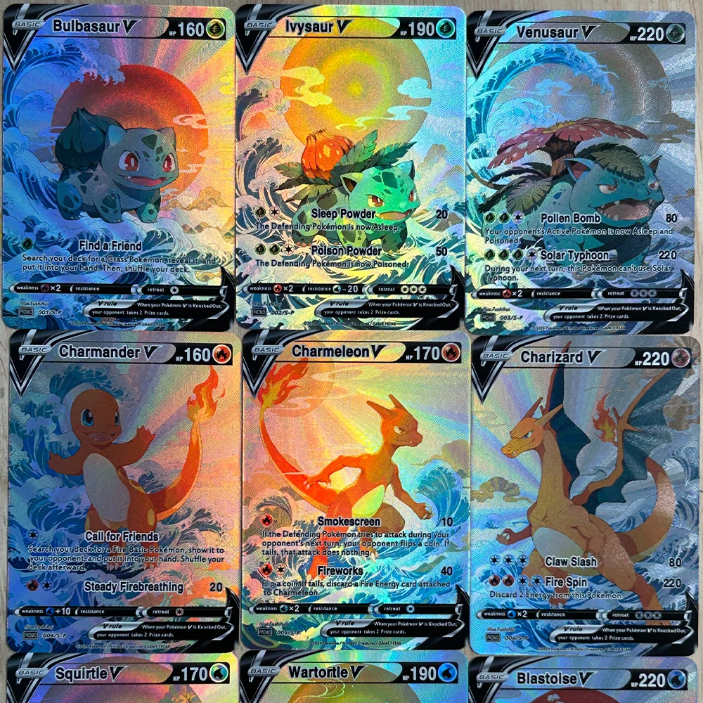9Pcs/set DIY Anime PTCG Collec - English Kids Education 评论和价格