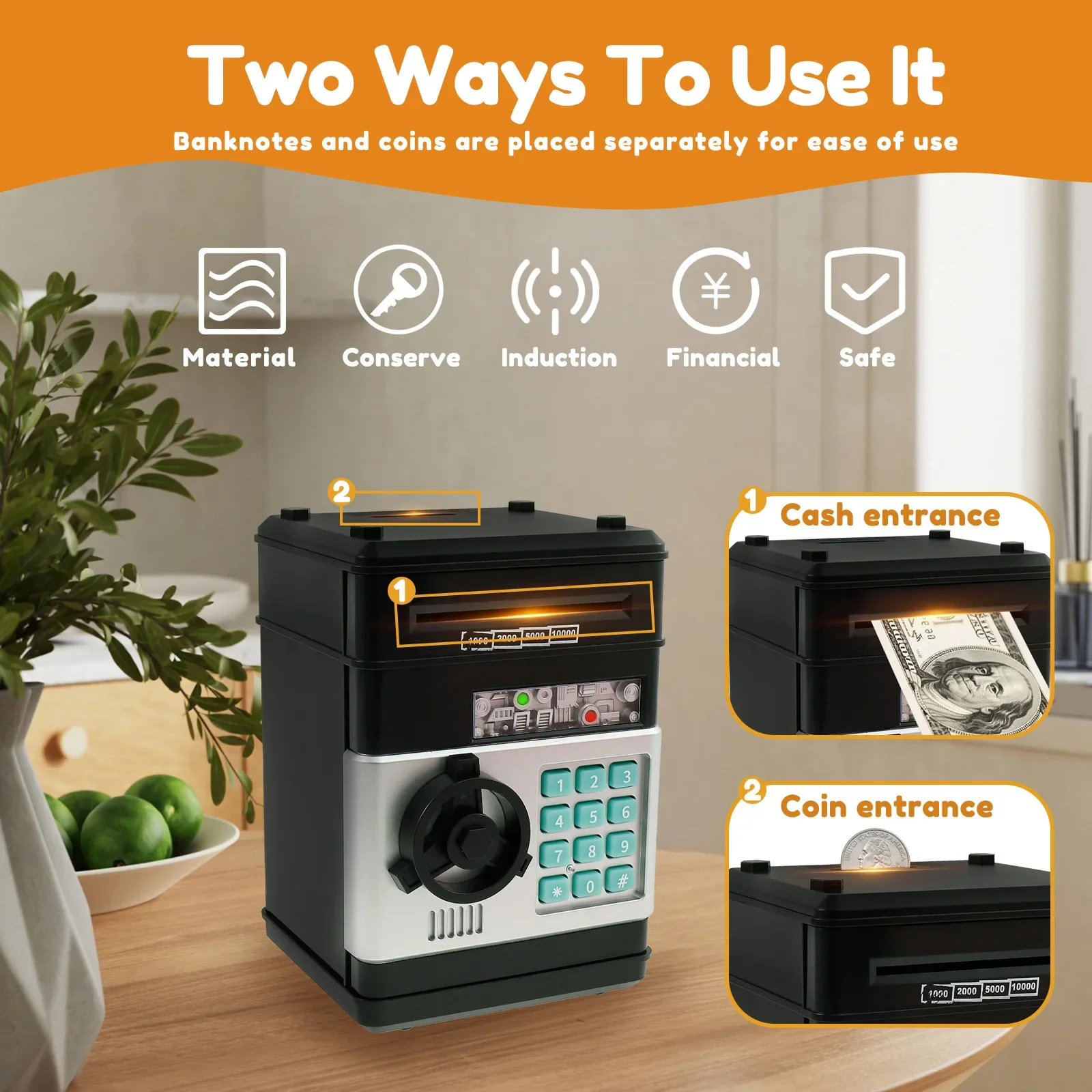 Electronic Password Money Bank - Kids Education Money 评论和价格