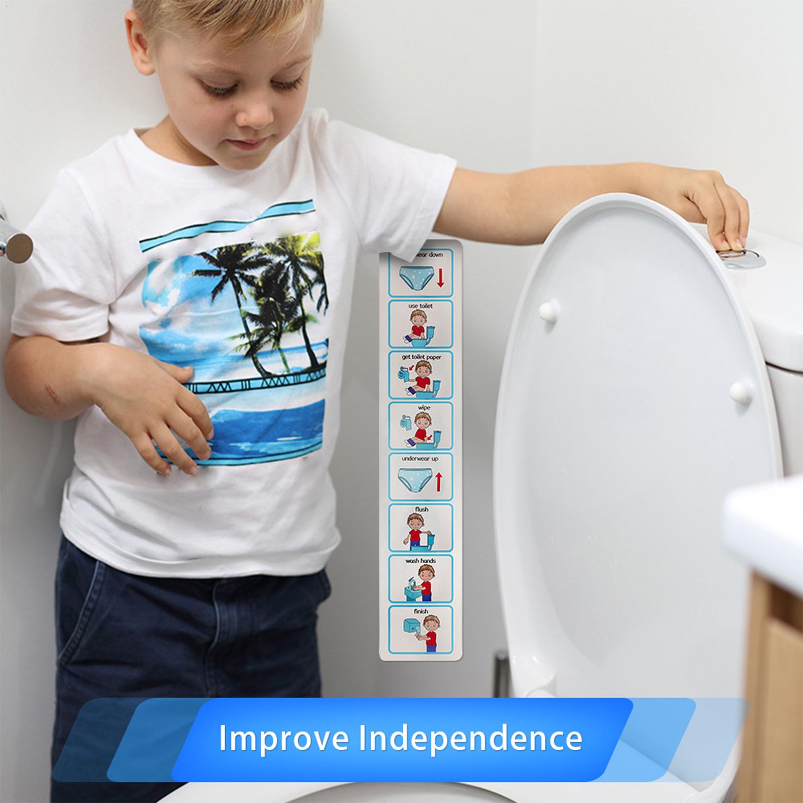 Potty Training Visual Schedule - Kids Education Charts 评论和价格