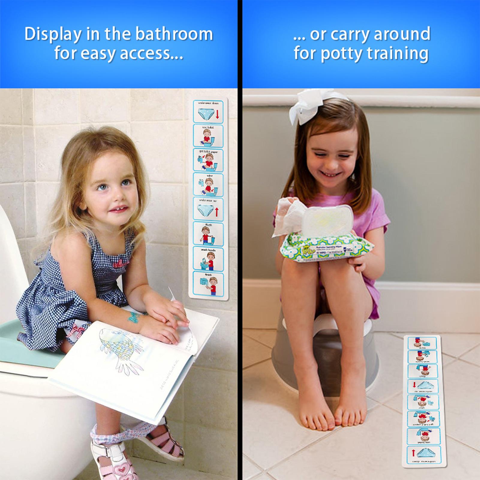 Potty Training Visual Schedule - Kids Education Charts 评论和价格