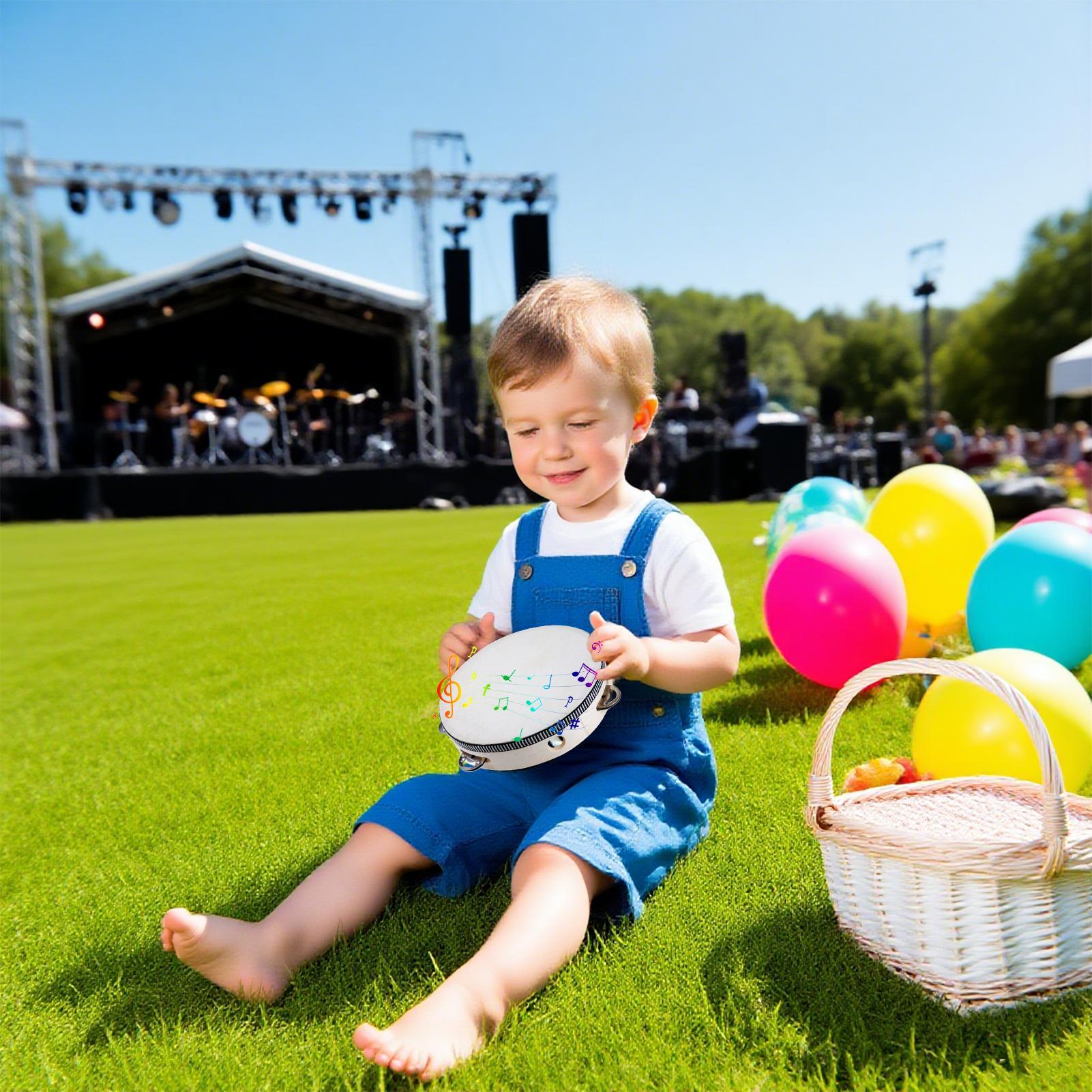Tambourine For Kids 6 Inch Han - Kids Education And Recreation 评论和价格