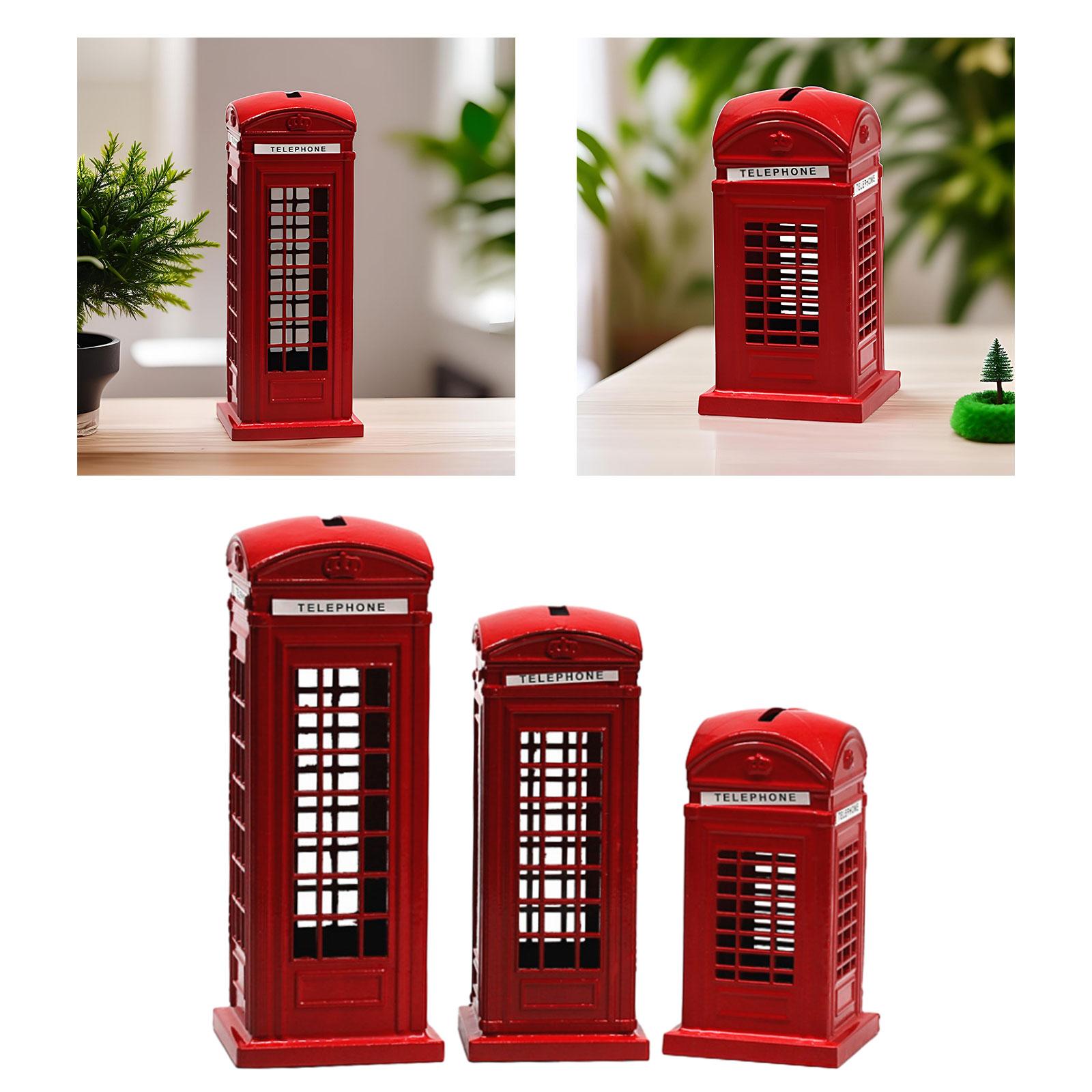 Telephone Booth Piggy Bank Tel - Kids Education Money 评论和价格