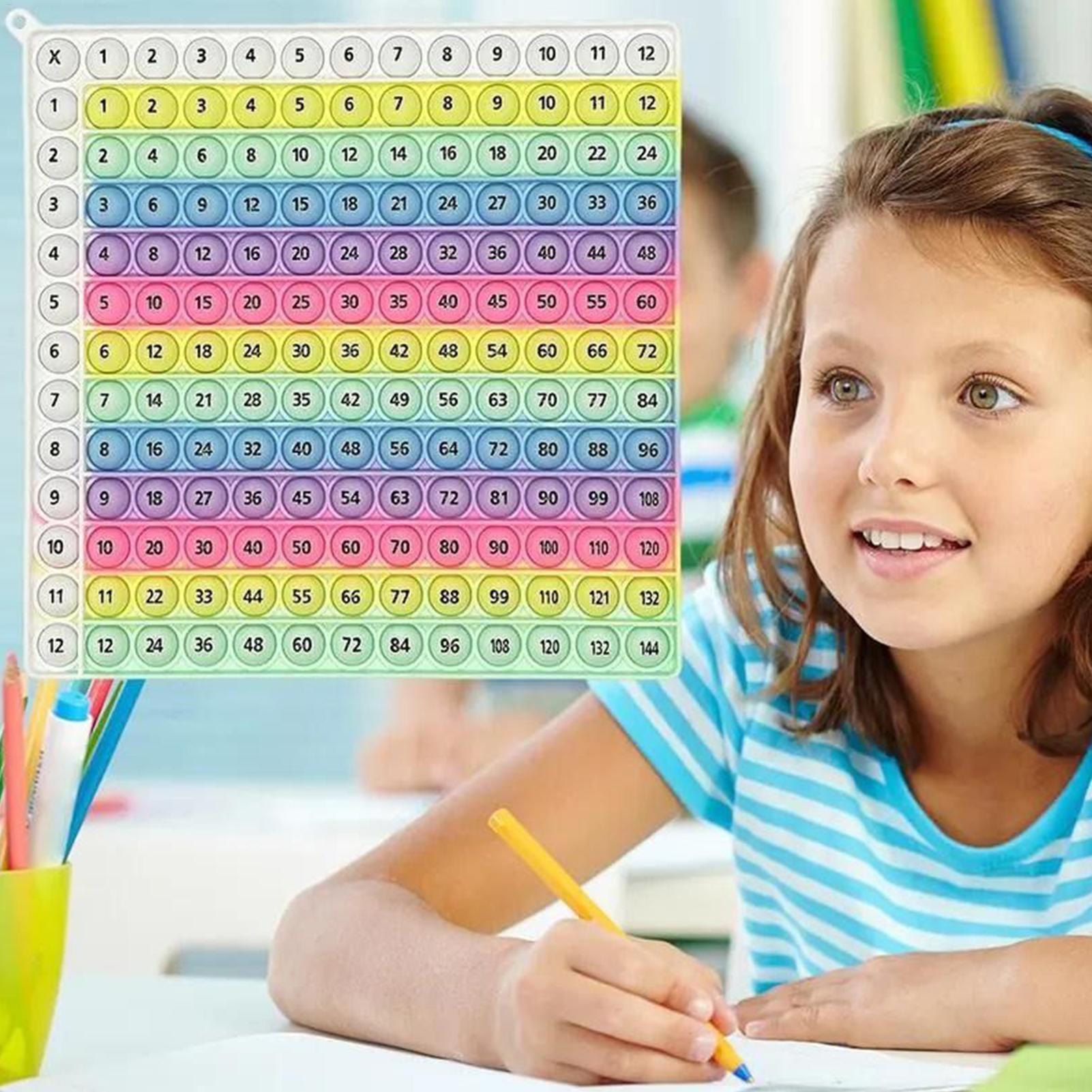 Rainbow Silicone Multiplicatio - Kids Education Charts 评论和价格