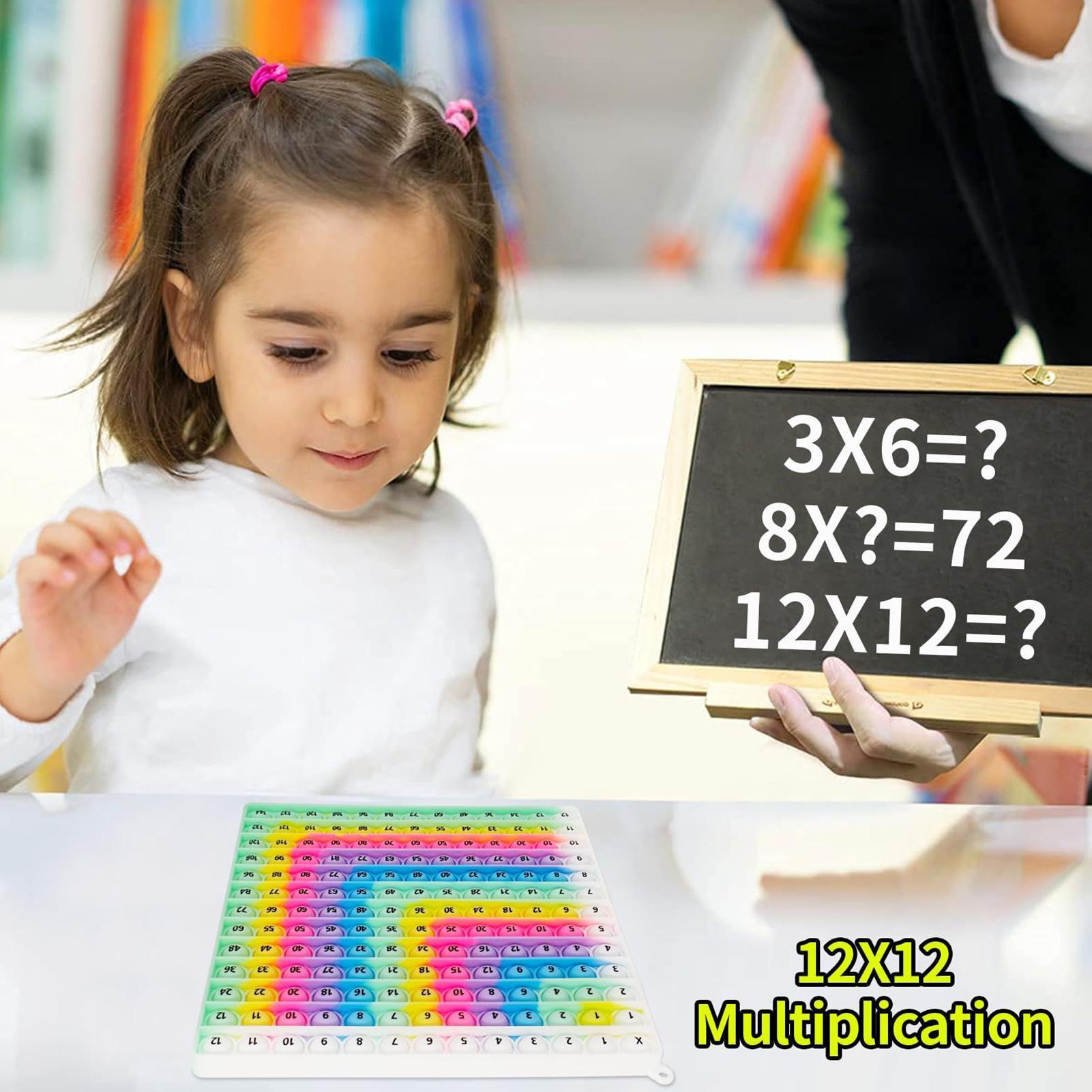 Rainbow Silicone Multiplicatio - Kids Education Charts 评论和价格
