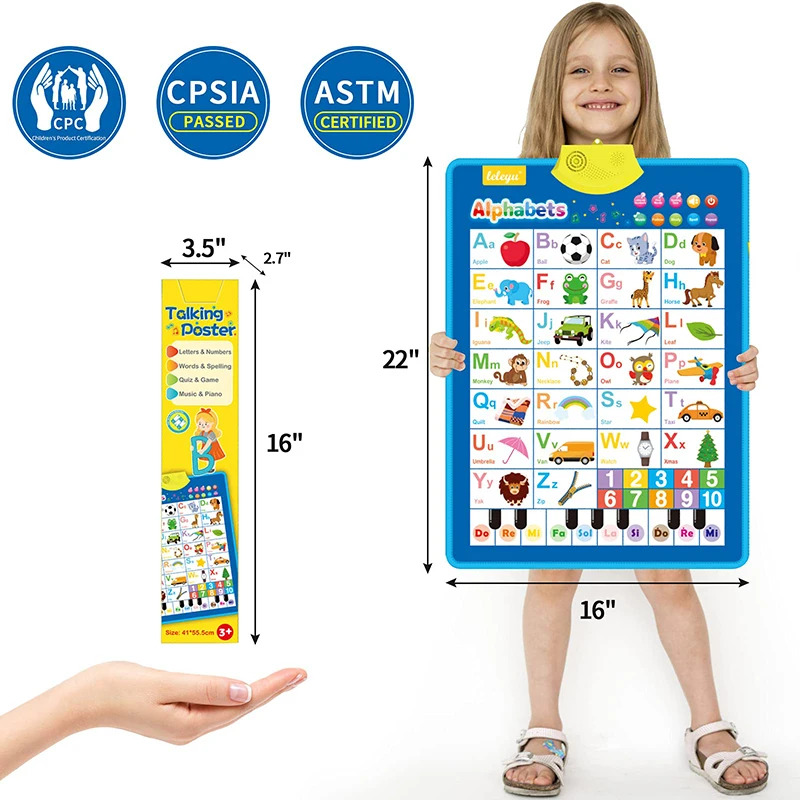 Electronic English Alphabet Wa - Kids Education Charts 评论和价格
