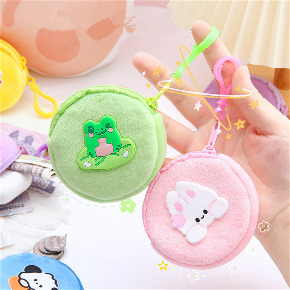 Cartoon Plush Coin Purse Girls - Kids Education Money 评论和价格